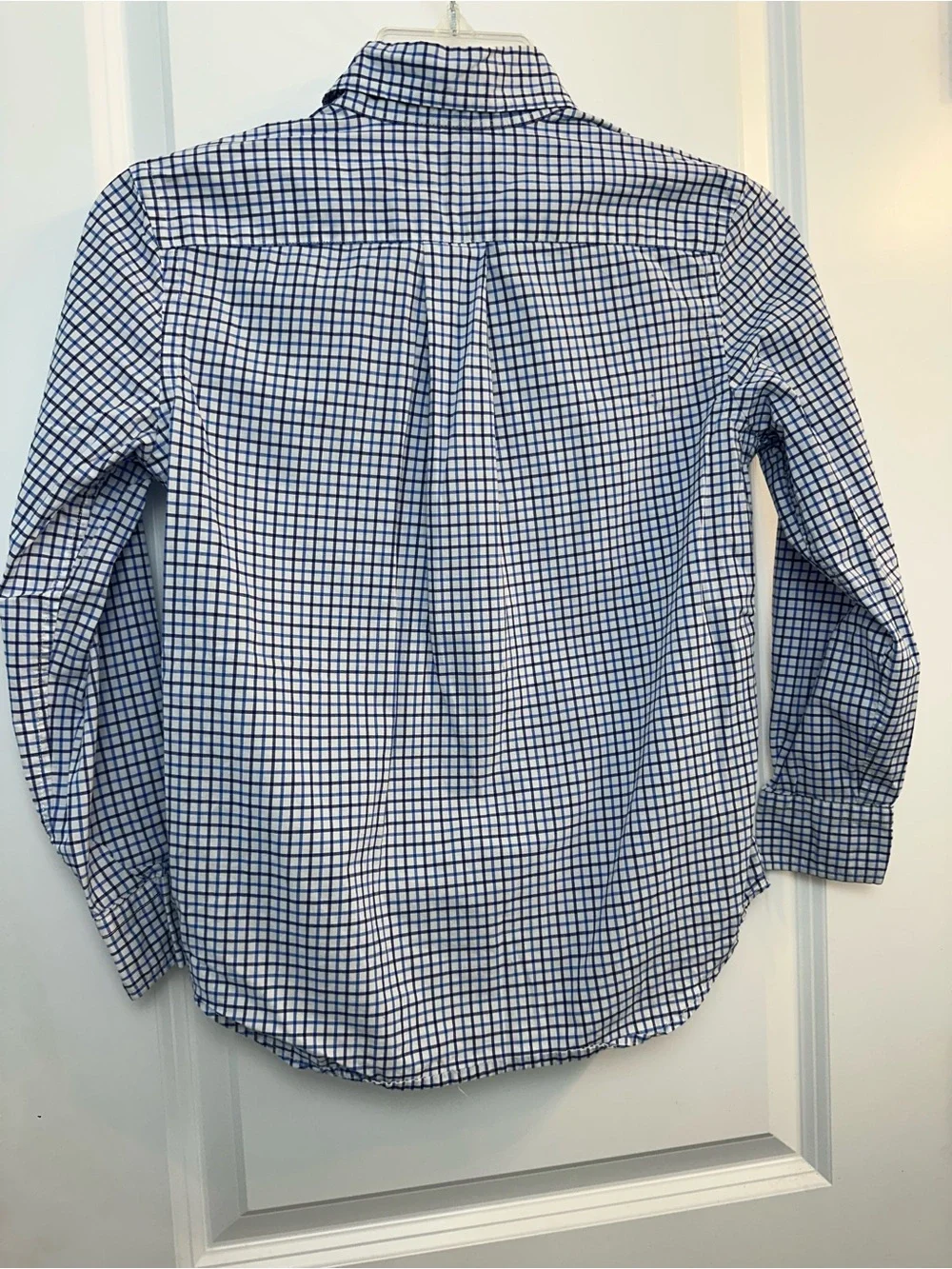 Ralph Lauren White and Blue Button-Down Dress Shirt